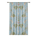 Celestial Aviary Blue Hour Window Curtain