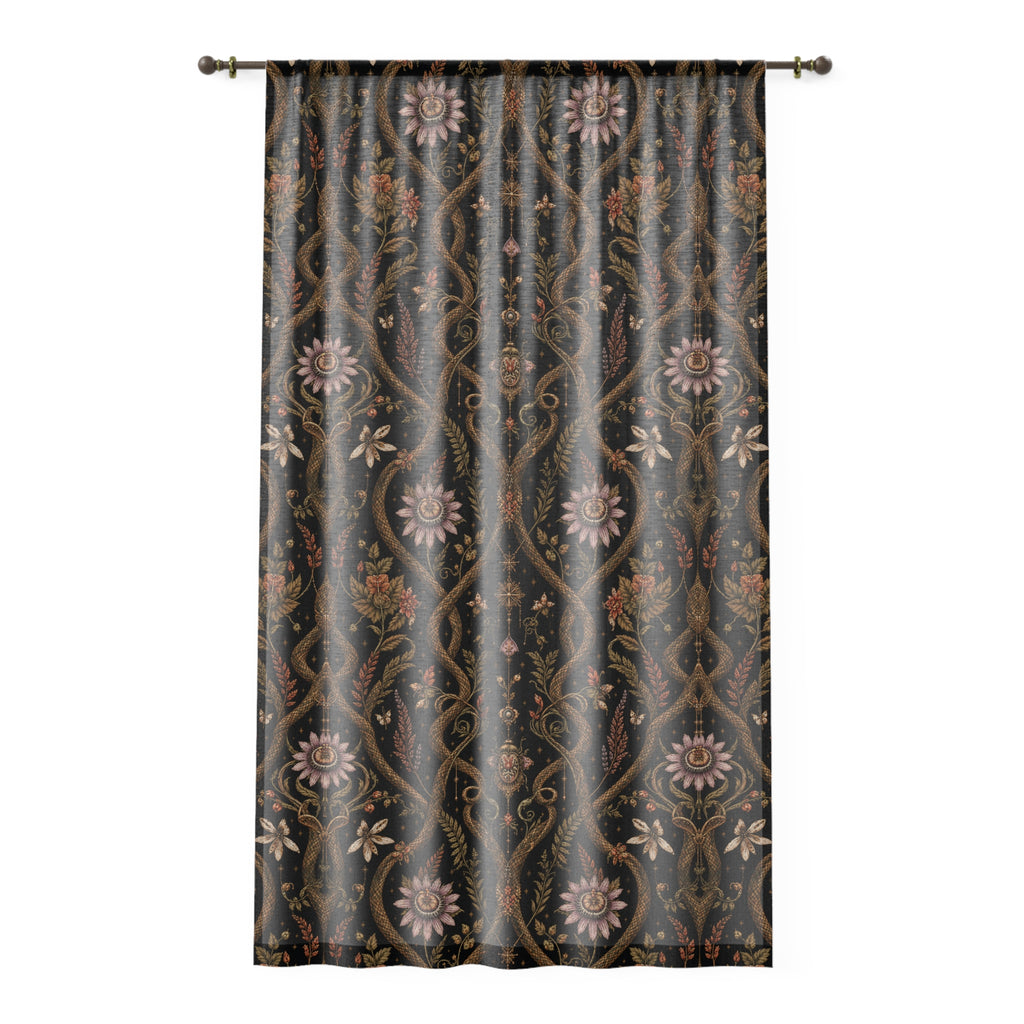 Serpent Conservatory Bronze Nocturne Window Curtain