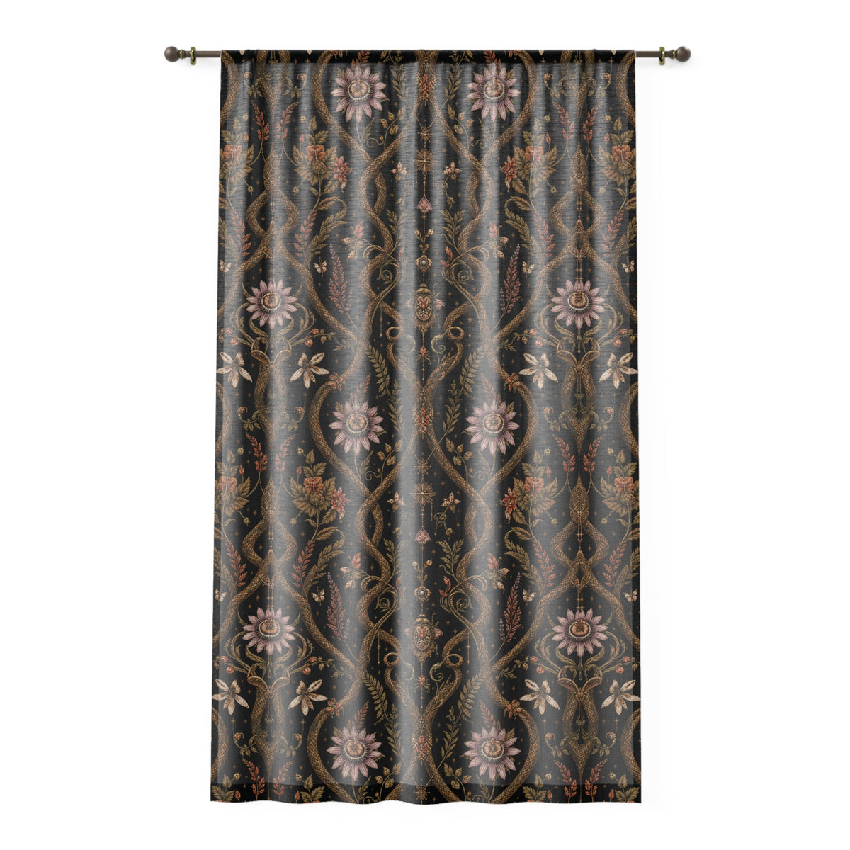 Serpent Conservatory Bronze Nocturne Window Curtain