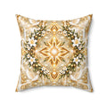 Divine Light Mandala Moon Milk Decorative Pillow