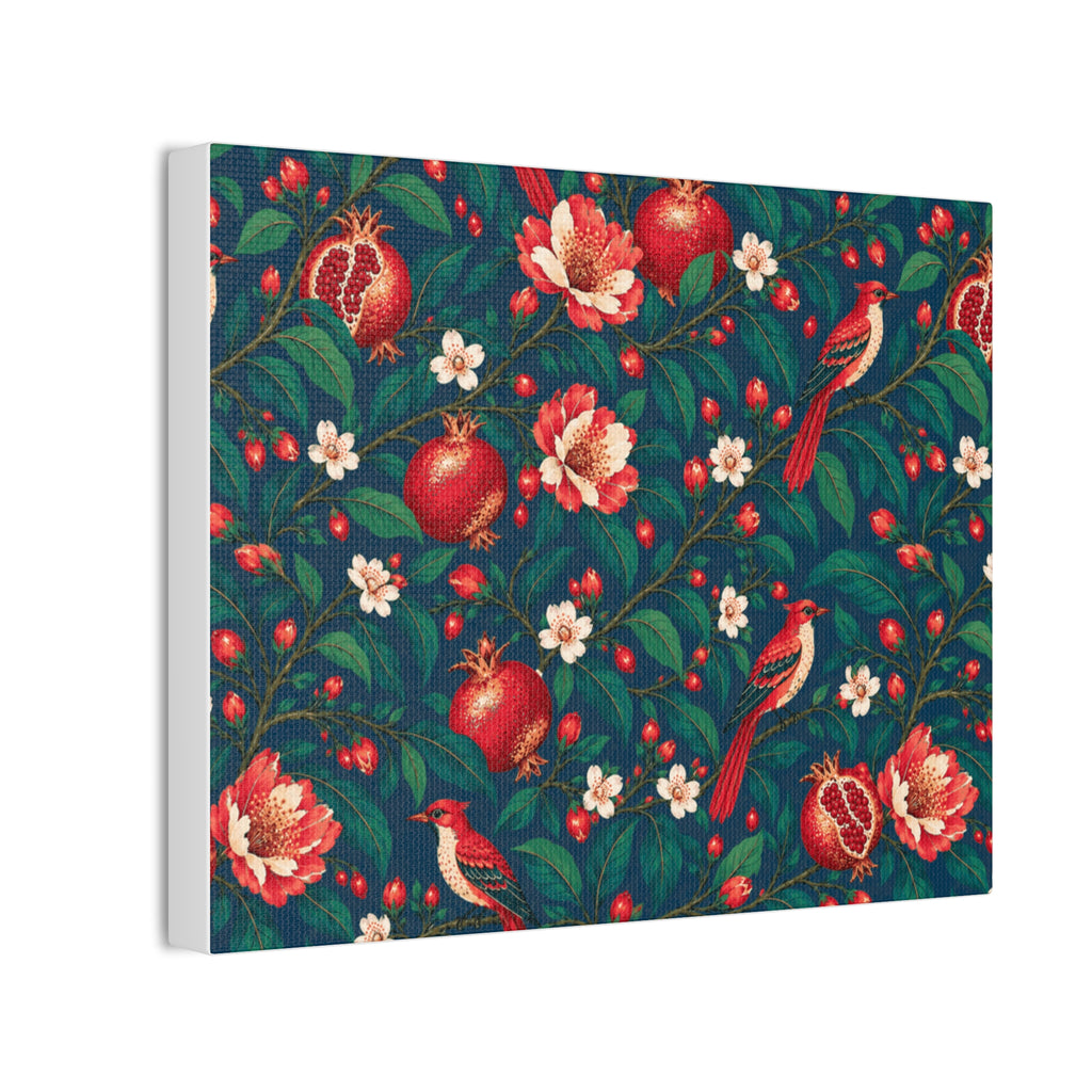 Gilded Orchard Blue Hour Stretched Canvas
