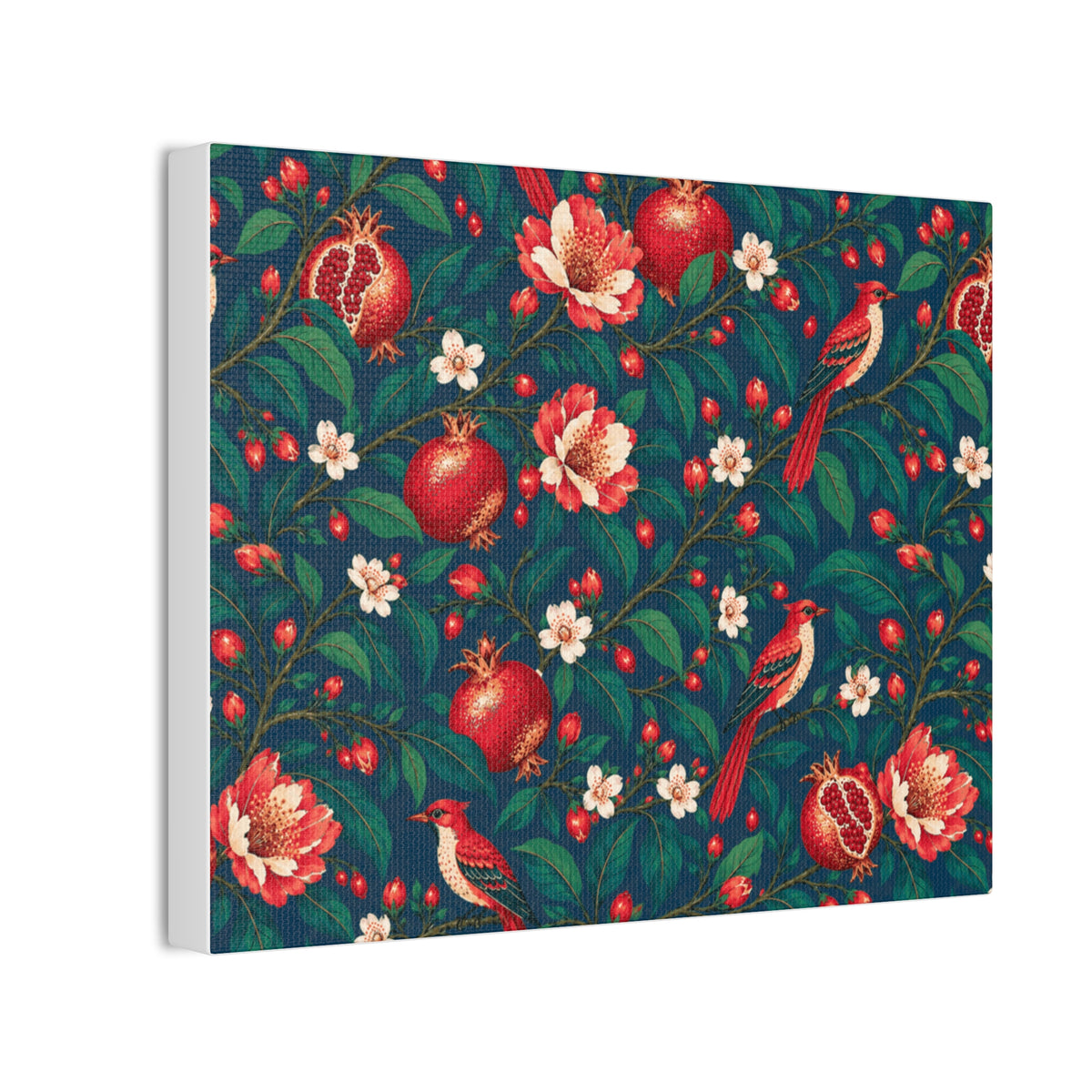 Gilded Orchard Blue Hour Stretched Canvas