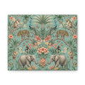 Mystic Jungle Verdigris Jungle Stretched Canvas