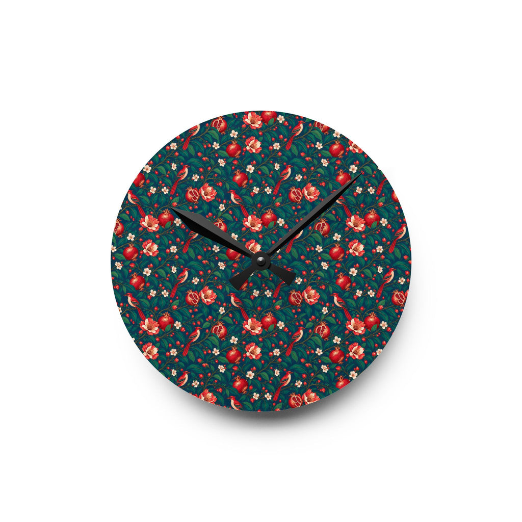 Gilded Orchard Blue Hour Acrylic Wall Clock