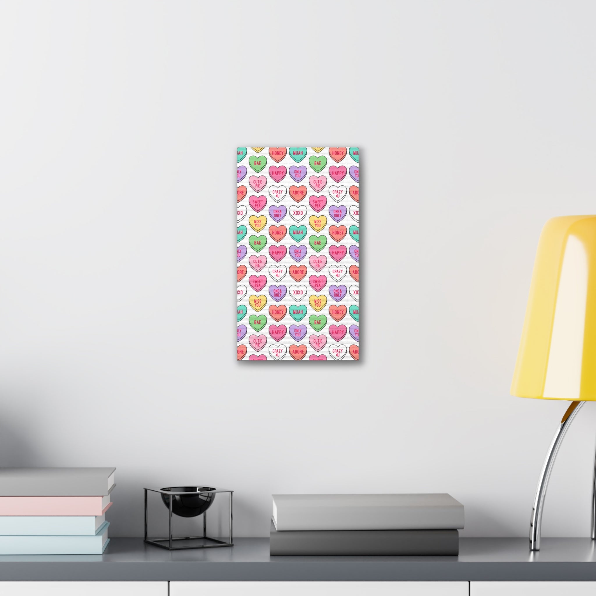 Candy Heart Stretched Canvas