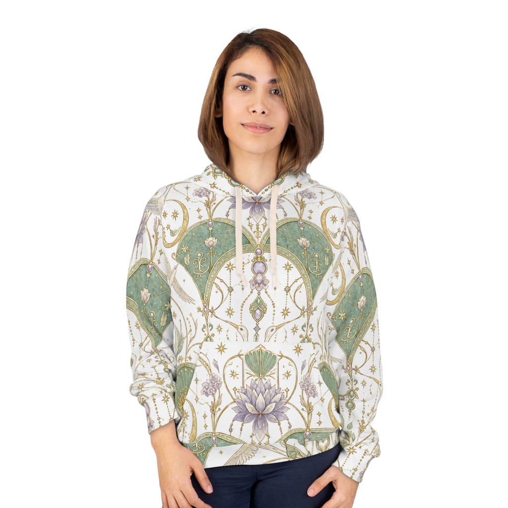 Celestial Aviary Moon Milk Pullover Hoodie