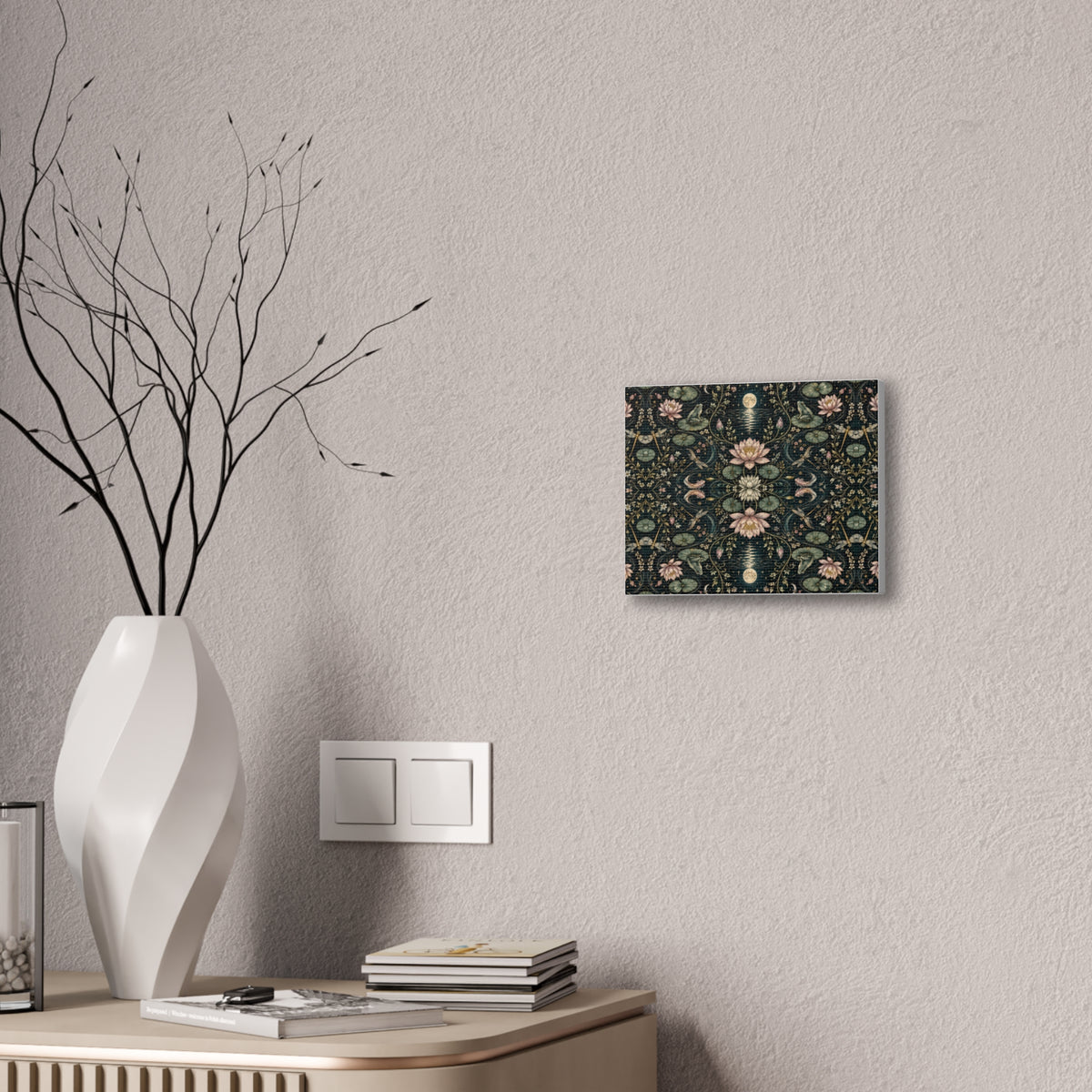 Nymphaea Nocturne Nocturne Stretched Canvas