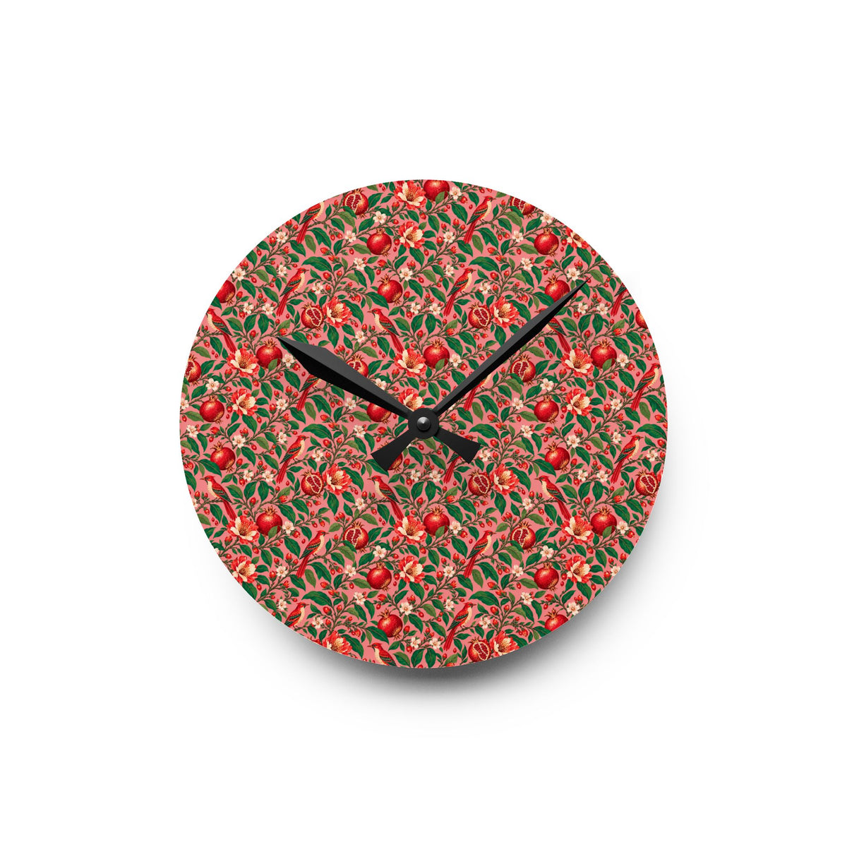 Gilded Orchard Pink Orchard Acrylic Wall Clock