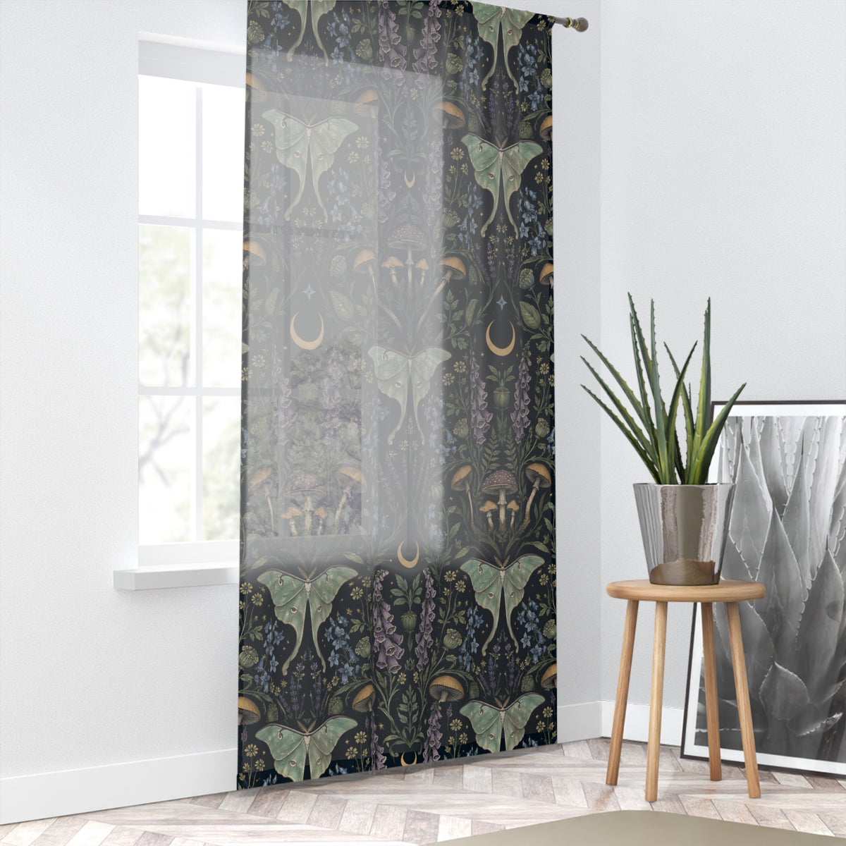 Luna Apothecary Verdigris Window Curtain