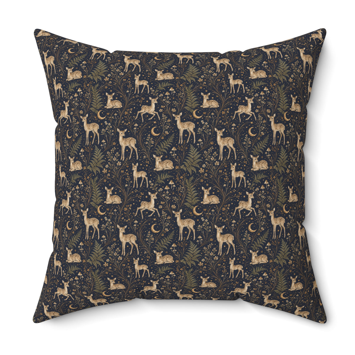 Astral Fawn Nocturne Decorative Pillow