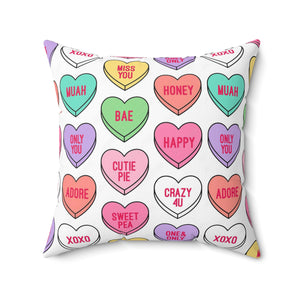 Heart Candy Pillow Square Pillow