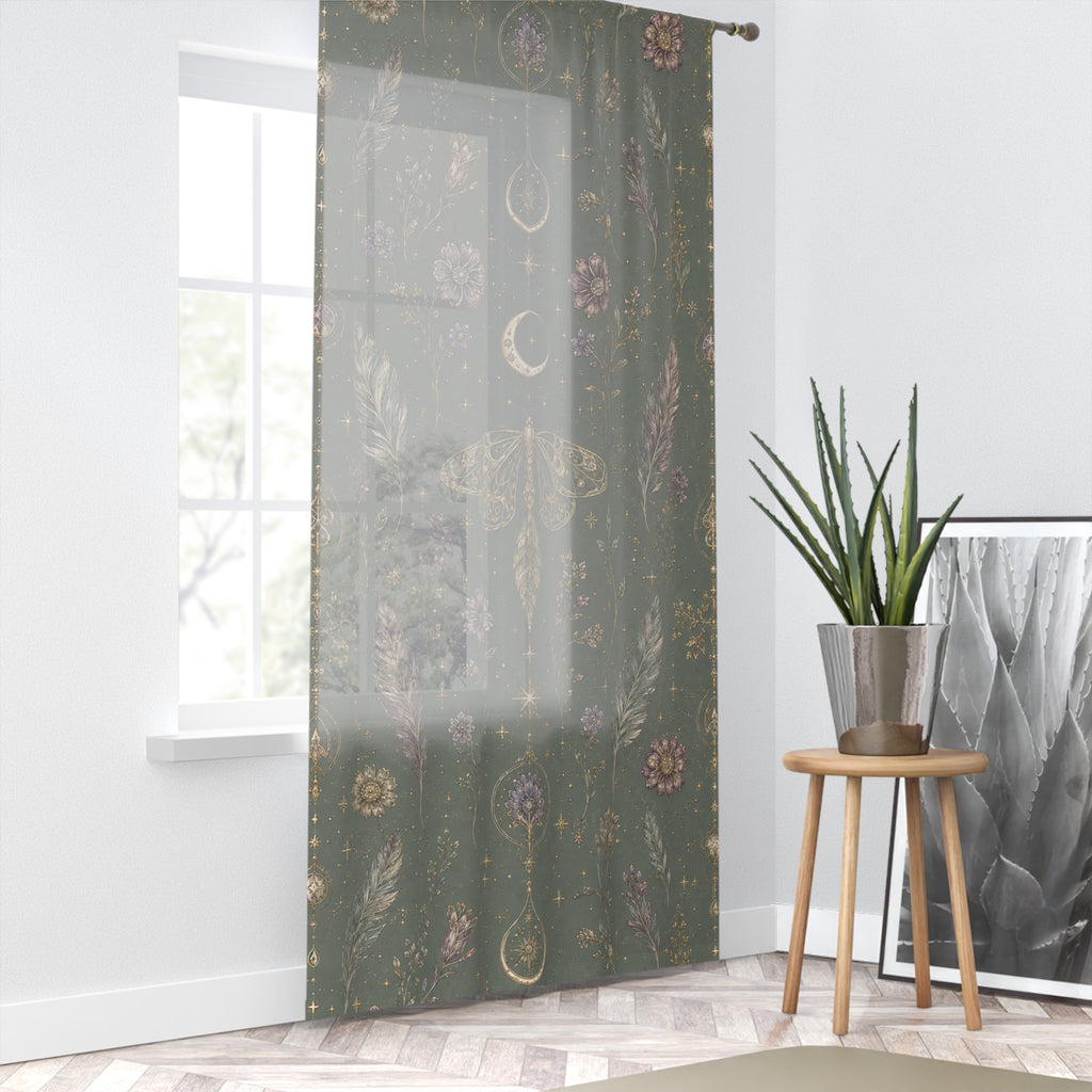 Talisman Moonlight Sage Window Curtain