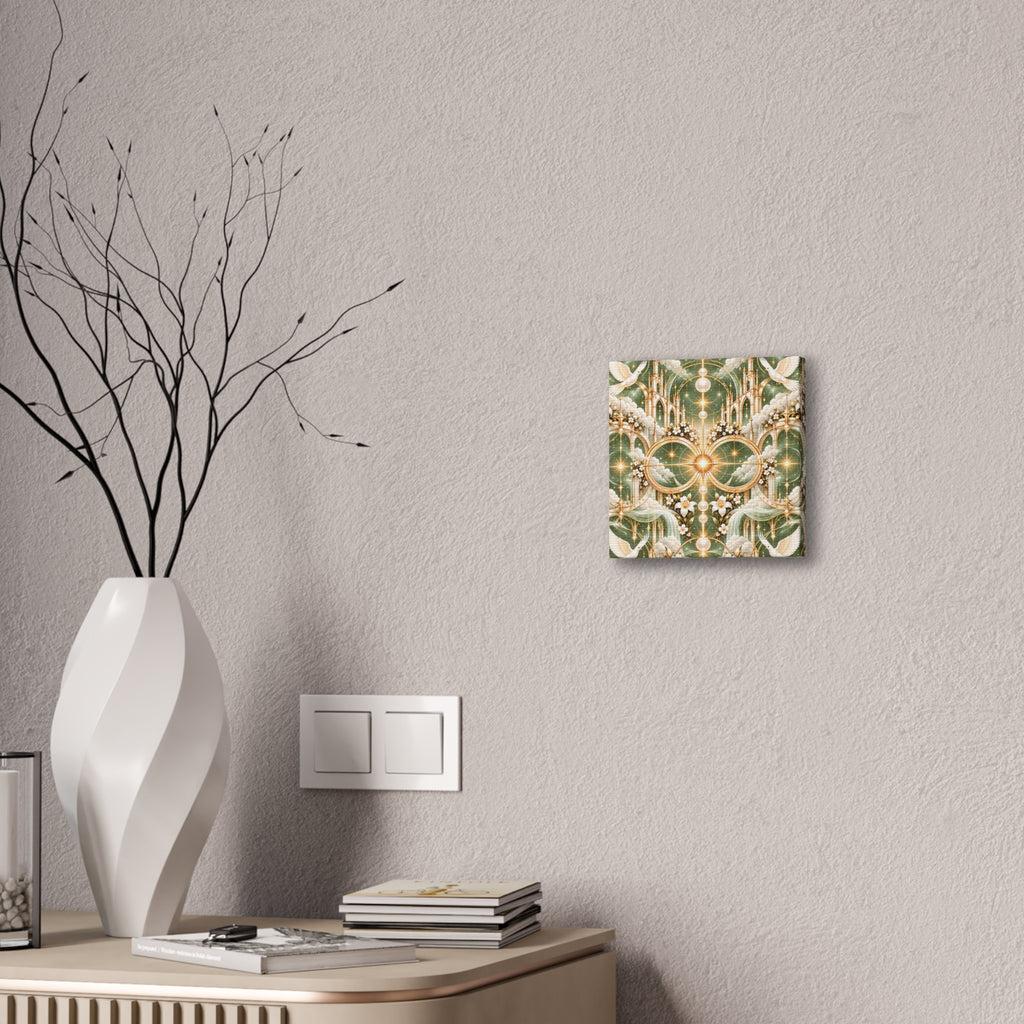 Cathedral of Light Sage Sanctuary 8-inch Canvas