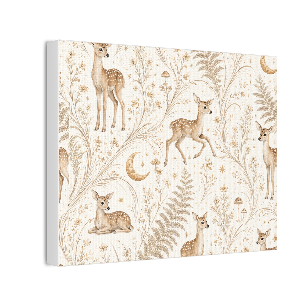 Astral Fawn Moon Milk Stretched Canvas