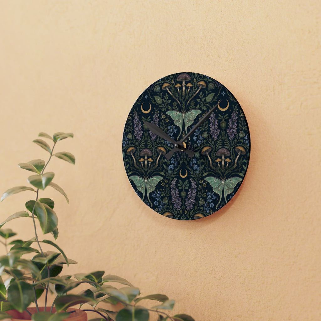 Luna Apothecary Verdigris Acrylic Wall Clock