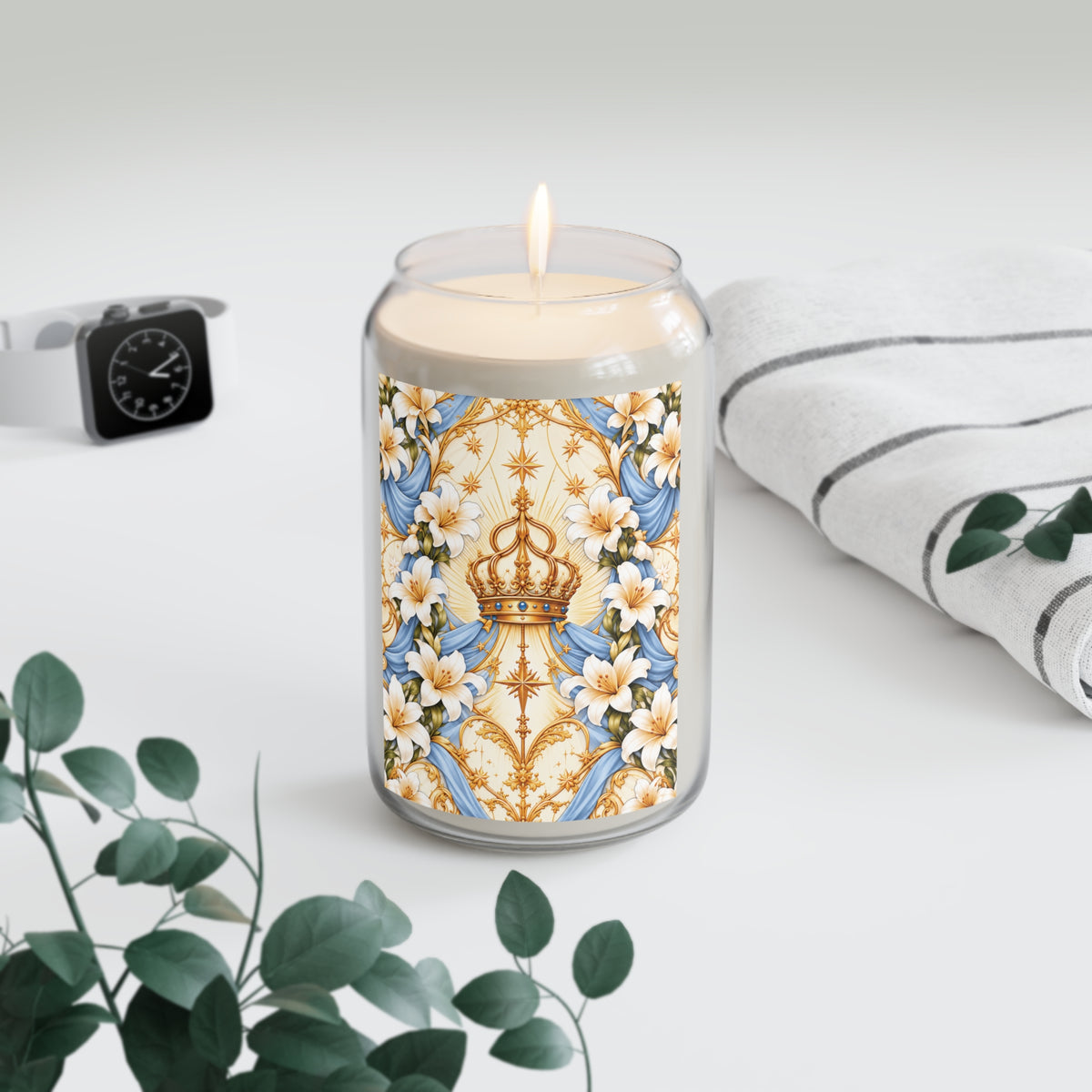 Queen of Heaven Ivory Gold Luxe Candle