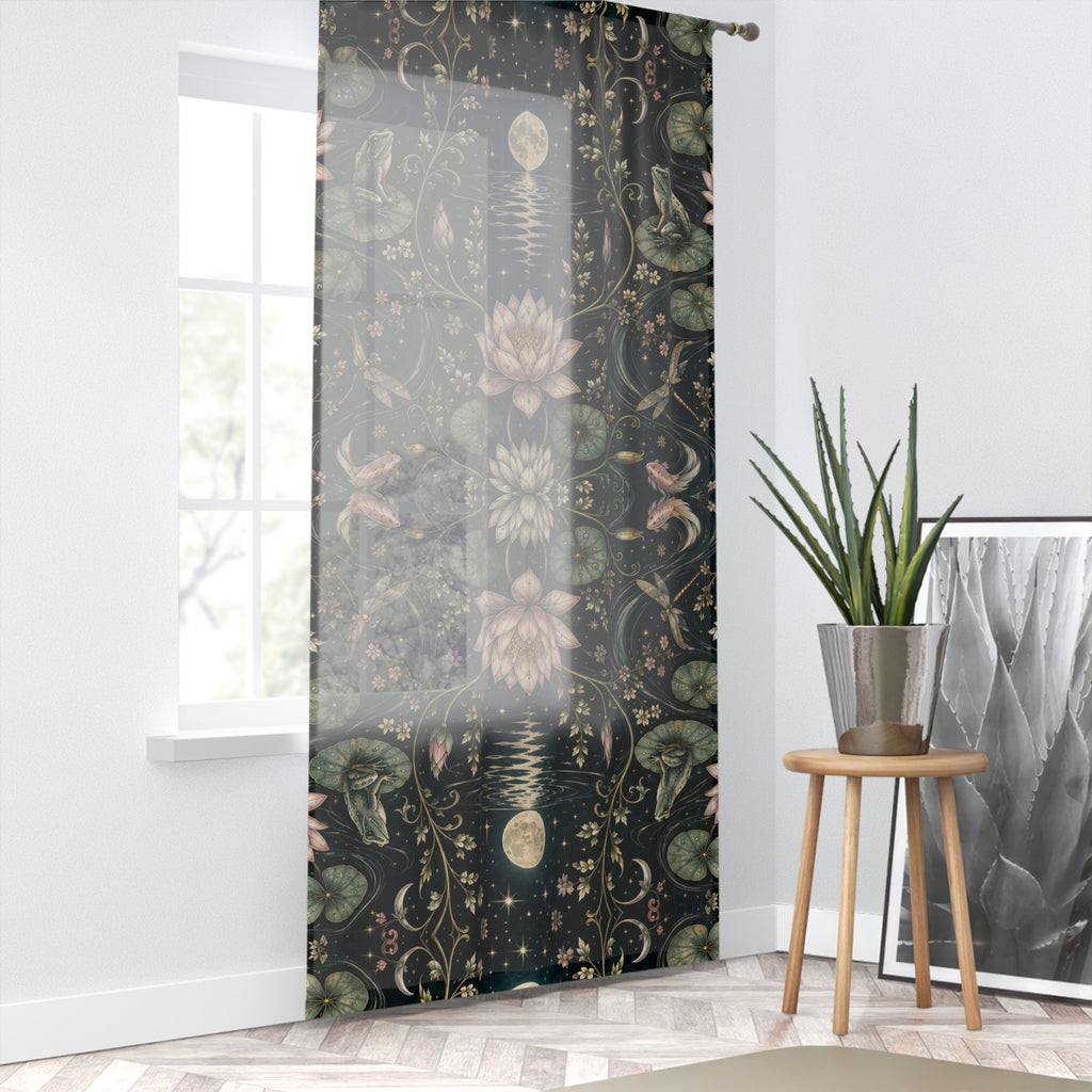 Nymphaea Nocturne Nocturne Window Curtain