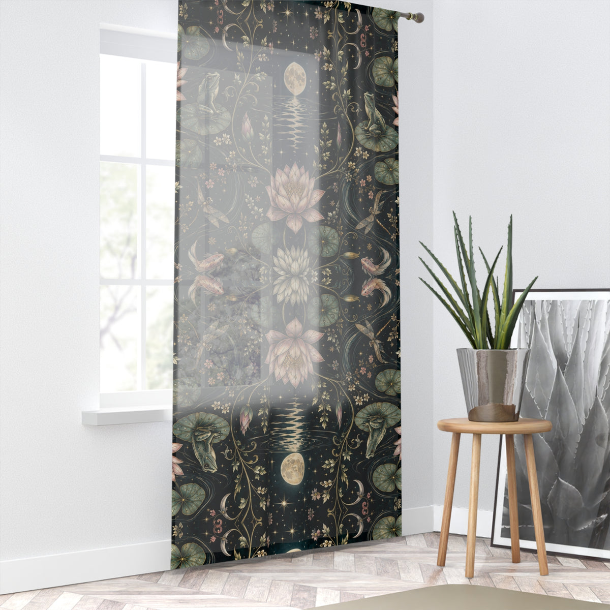 Nymphaea Nocturne Nocturne Window Curtain