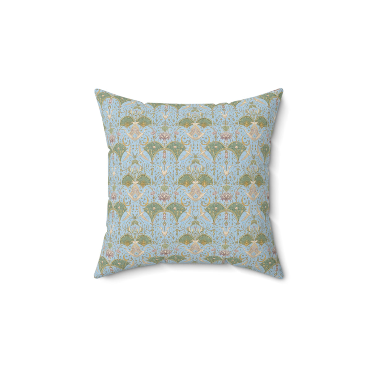 Celestial Aviary Blue Hour Decorative Pillow