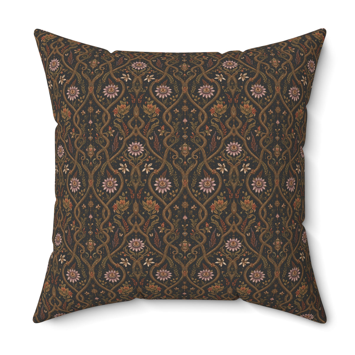 Serpent Conservatory Bronze Nocturne Decorative Pillow