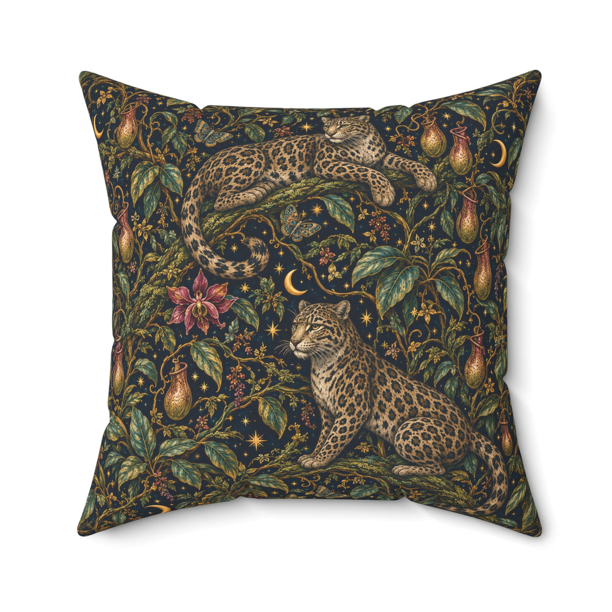 Cloud Leopard Reverie Nocturne Decorative Pillow