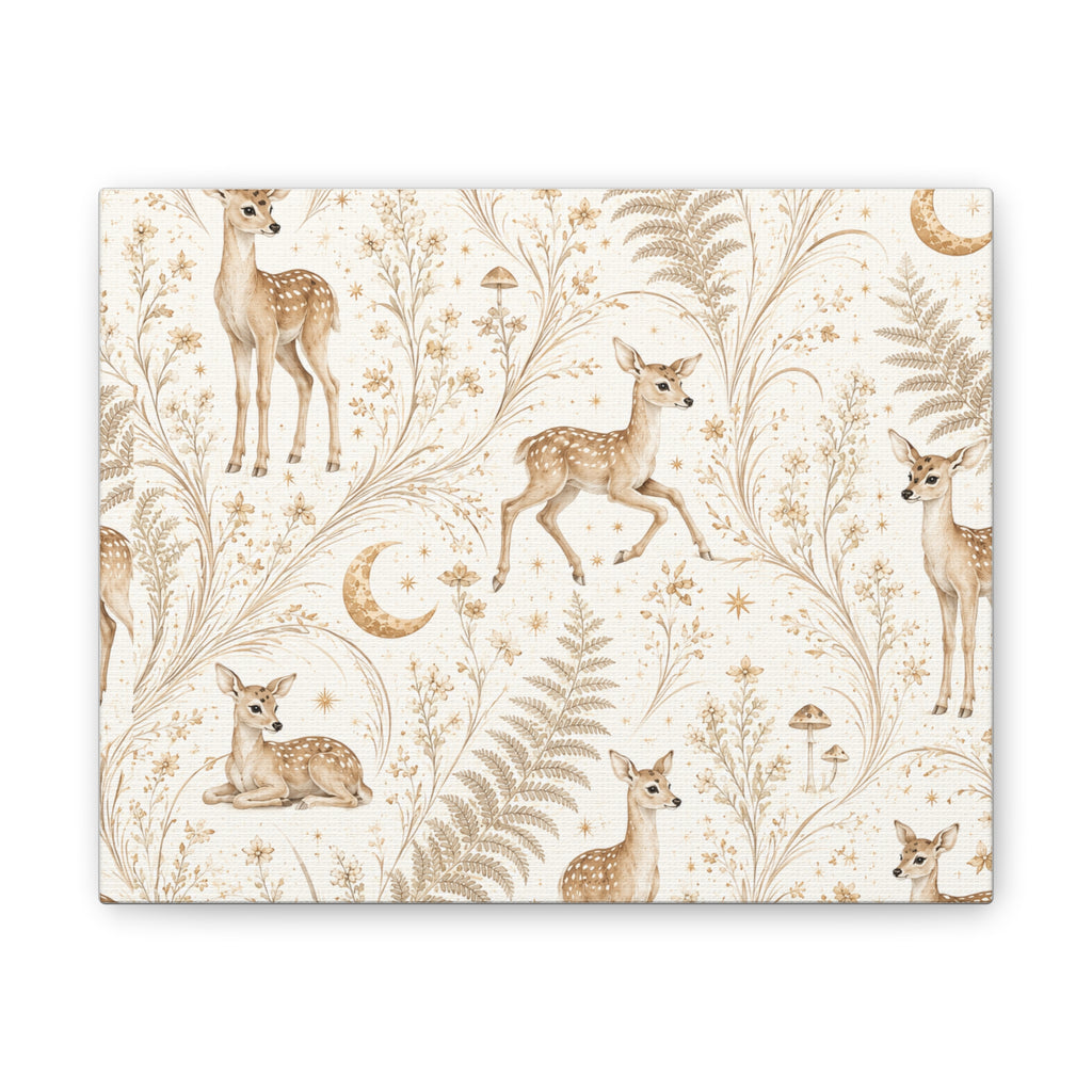 Astral Fawn Moon Milk Stretched Canvas