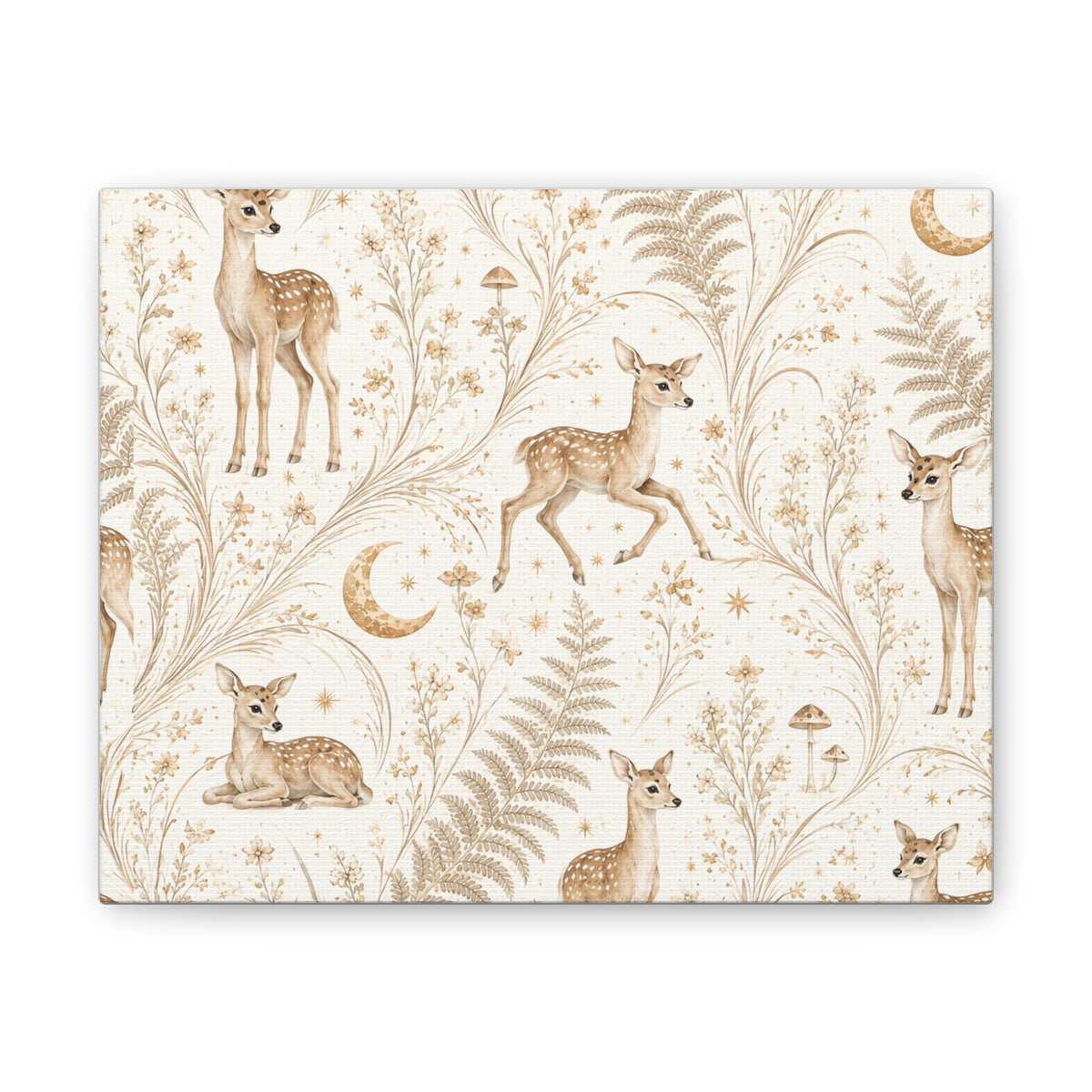 Astral Fawn Moon Milk Stretched Canvas