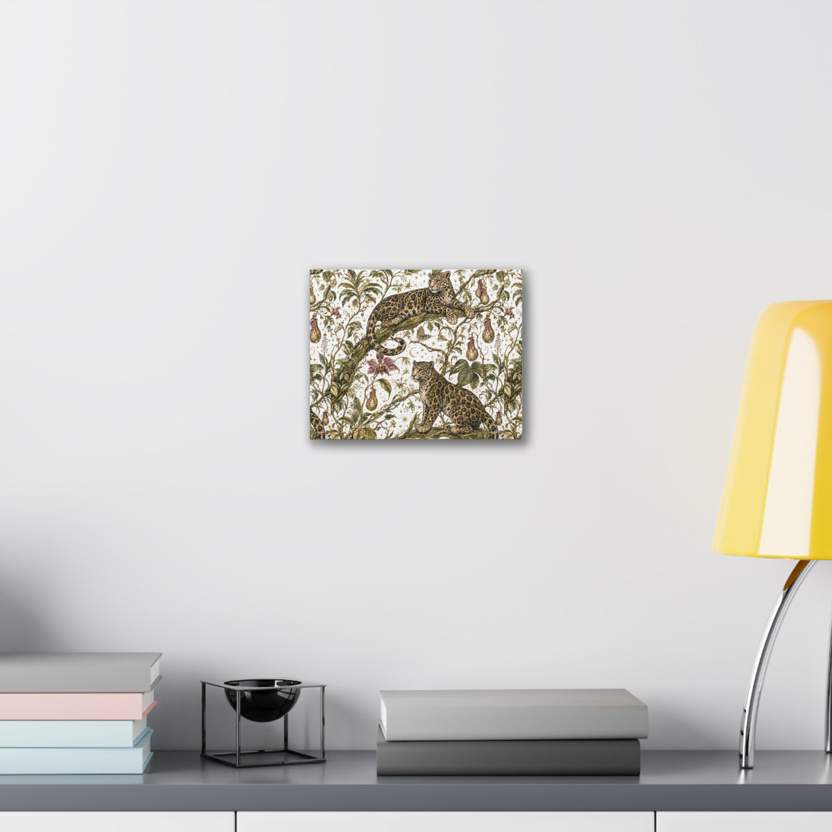 Cloud Leopard Reverie Moon Milk Stretched Canvas