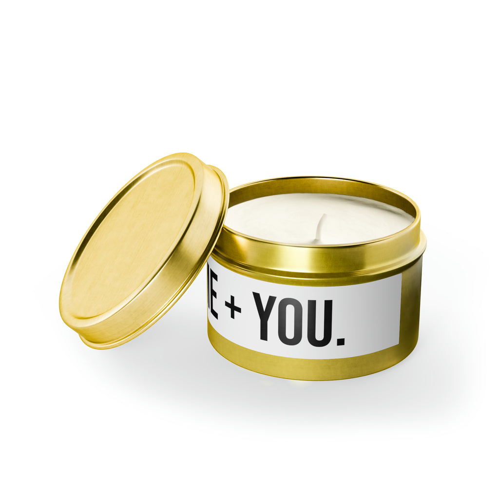 Me + You Tin Candle