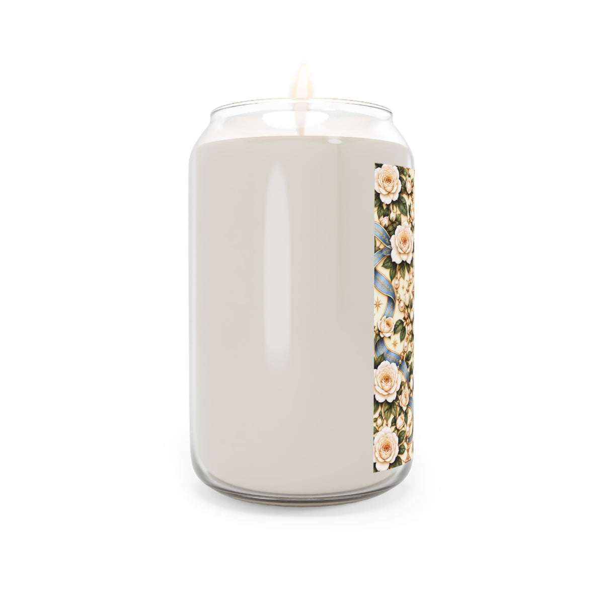 Rosary of Light Ivory Centered Cross Luxe Candle