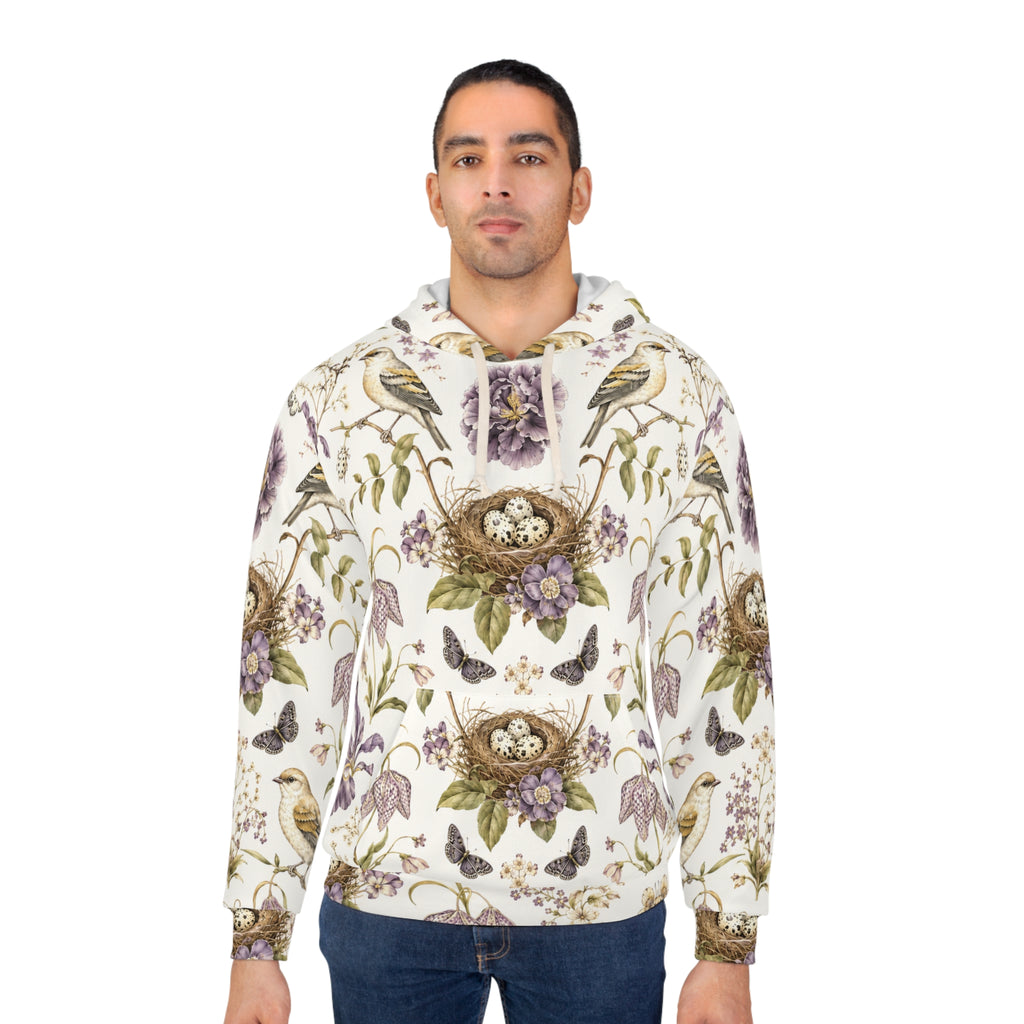 Botanical Bird's Nest Moon Milk Pullover Hoodie