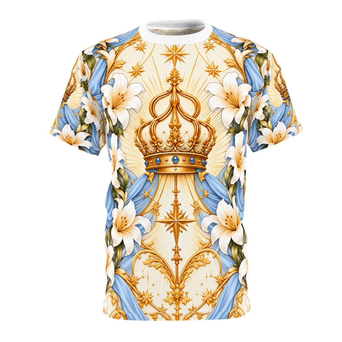 Queen of Heaven Ivory Gold All-over-print T-Shirt