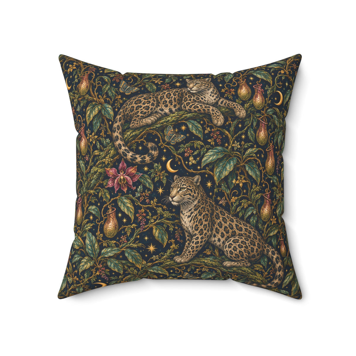 Cloud Leopard Reverie Nocturne Decorative Pillow