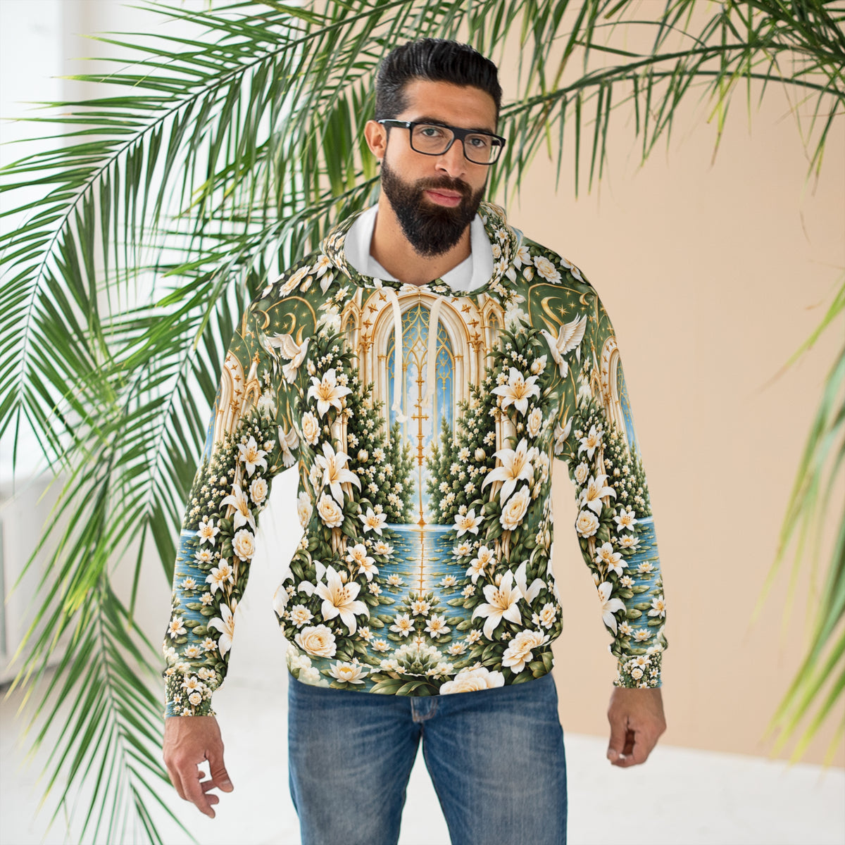 Immaculate Garden Sage Green Pullover Hoodie