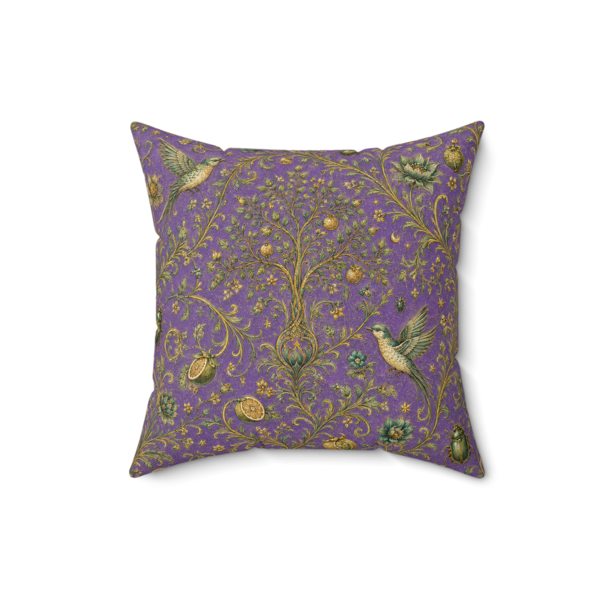 Sacred Canopy Amethyst Decorative Pillow