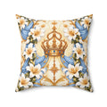 Queen of Heaven Ivory Gold Decorative Pillow