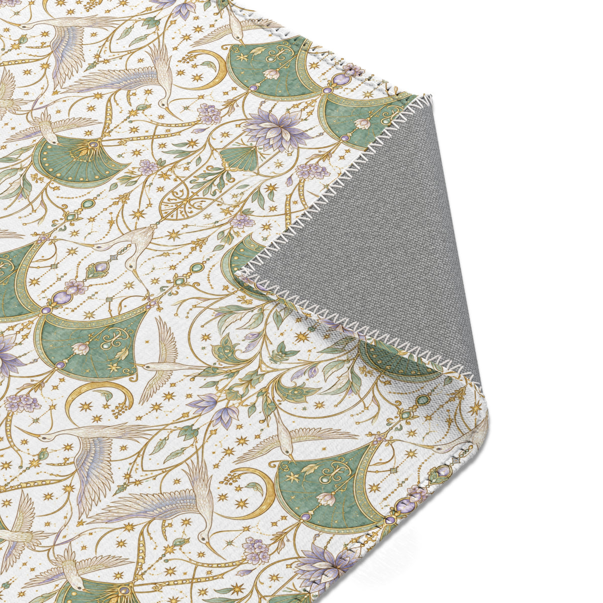 Celestial Aviary Moon Milk Area Rug