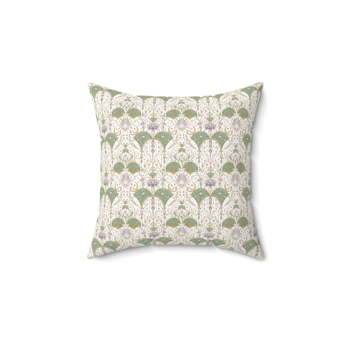 Celestial Aviary Moon Milk Decorative Pillow