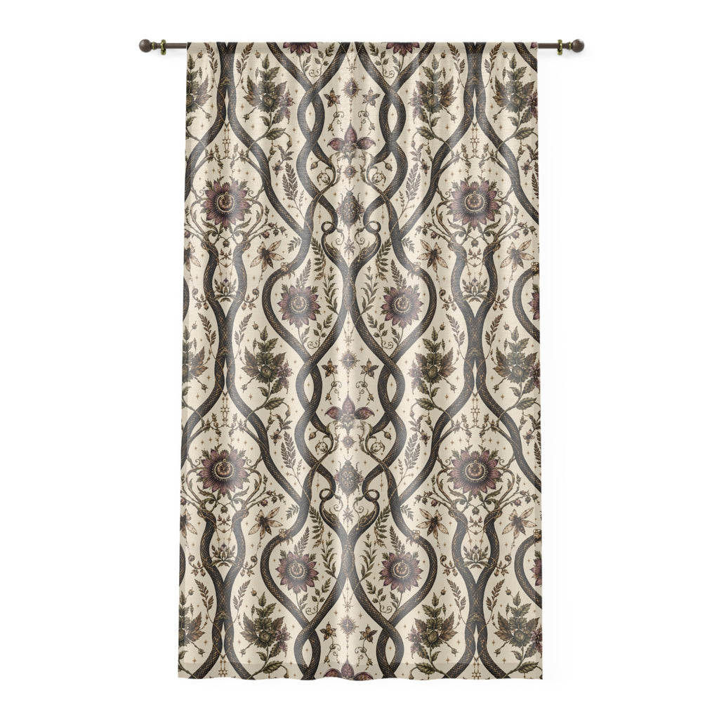 Serpent Conservatory Moon Milk Window Curtain
