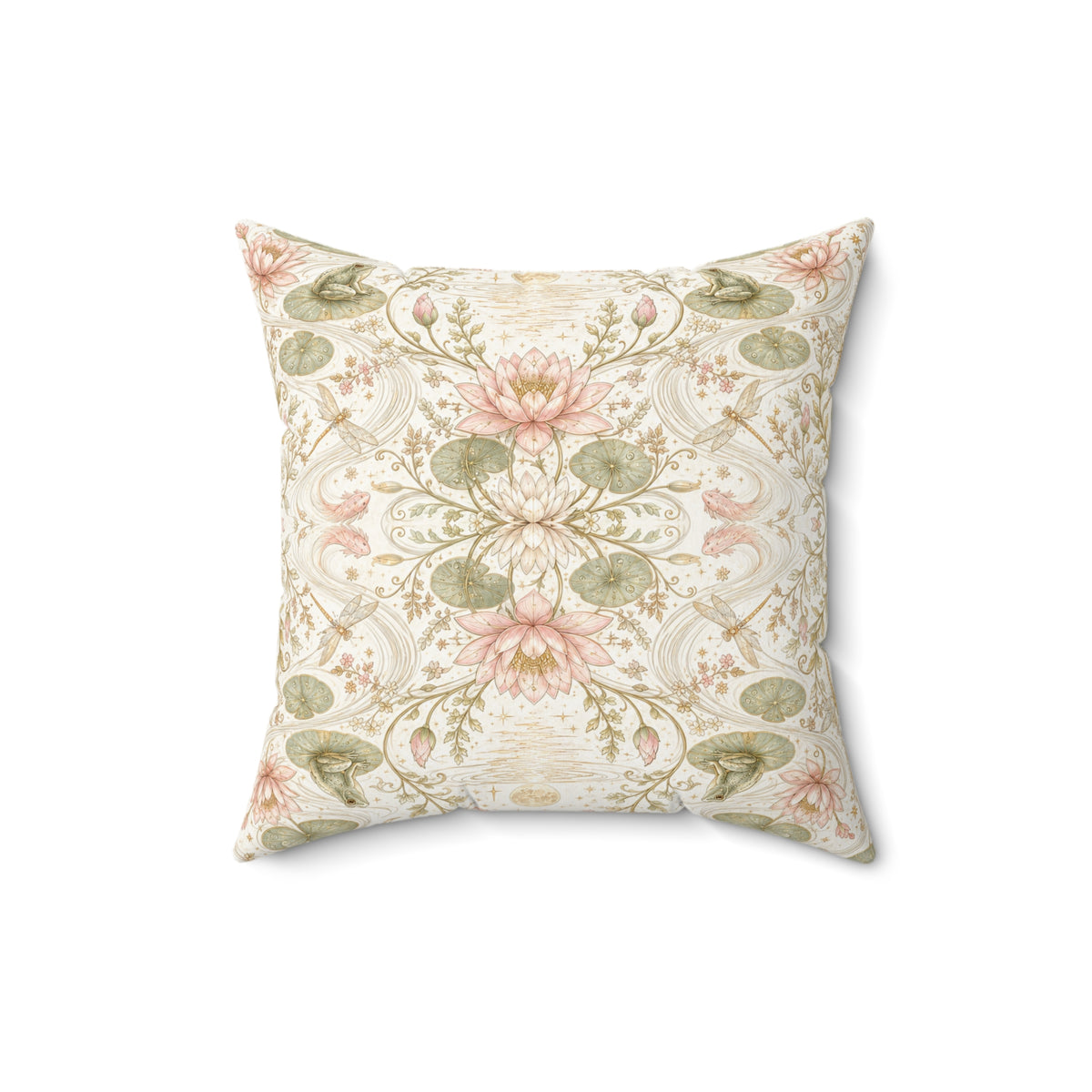 Nymphaea Nocturne Moon Milk Decorative Pillow
