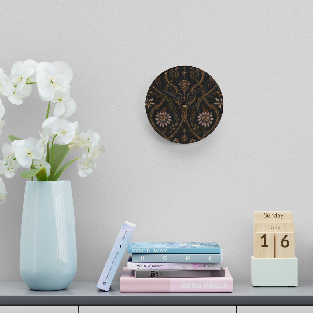 Serpent Conservatory Bronze Nocturne Acrylic Wall Clock