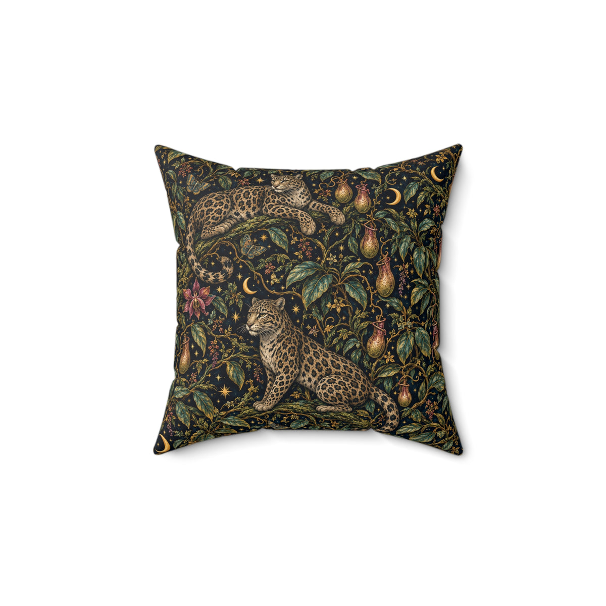 Cloud Leopard Reverie Nocturne Decorative Pillow