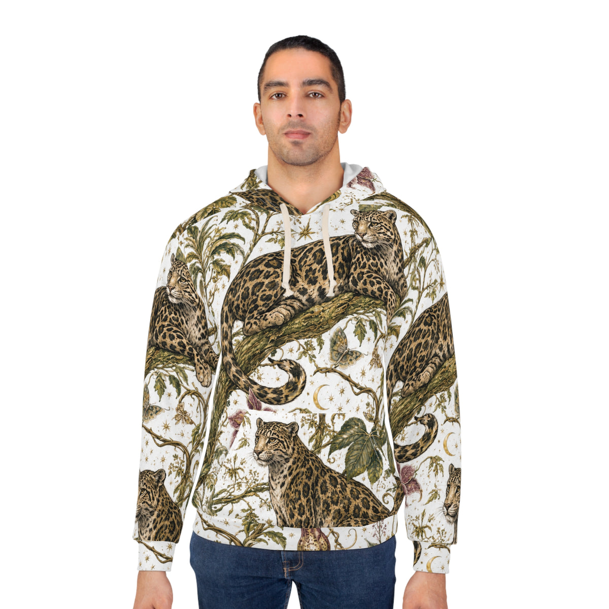 Cloud Leopard Reverie Moon Milk Pullover Hoodie
