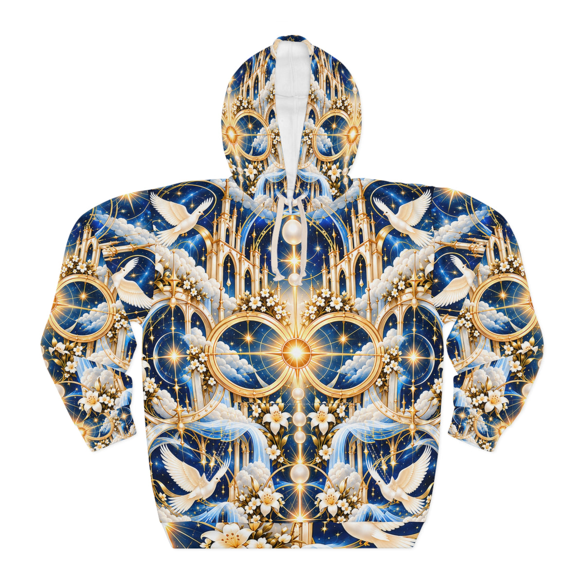 Cathedral of Light Celestial Blue Pullover Hoodie