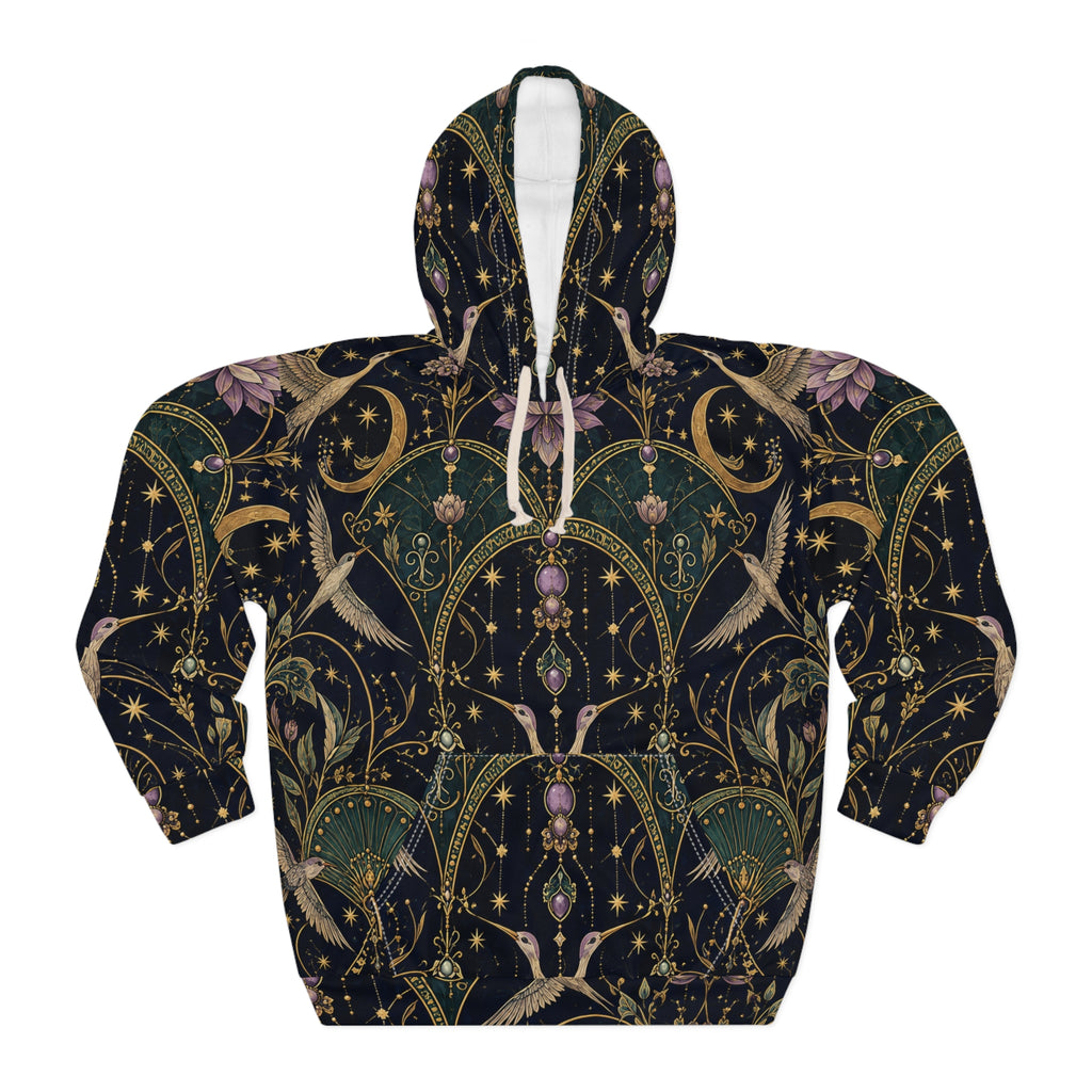 Celestial Aviary Nocturne Pullover Hoodie