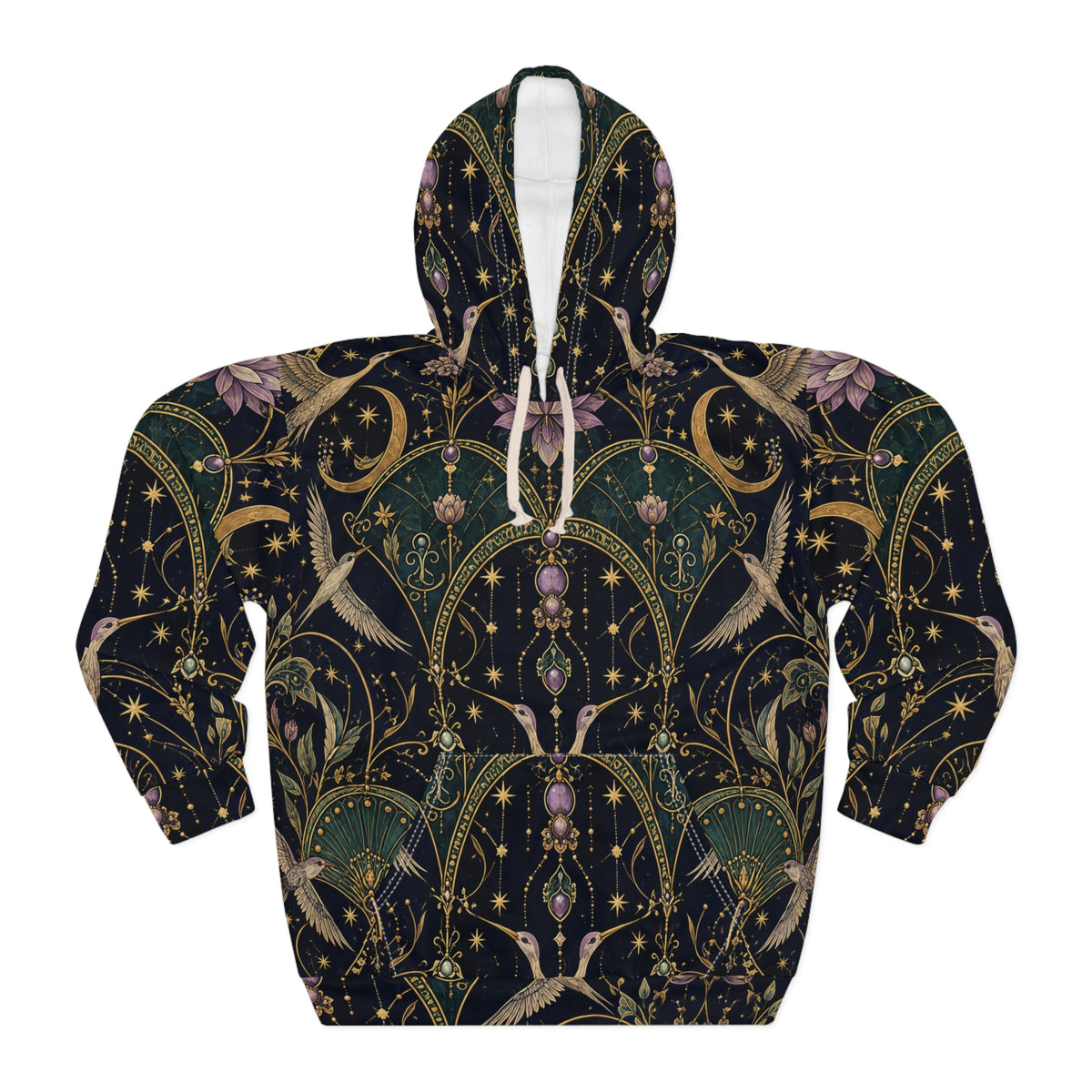 Celestial Aviary Nocturne Pullover Hoodie
