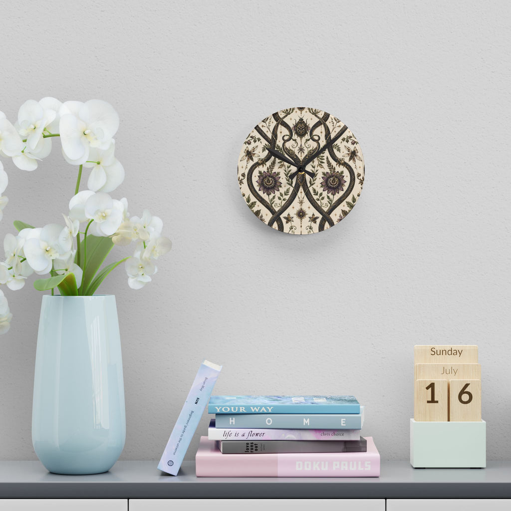 Serpent Conservatory Moon Milk Acrylic Wall Clock