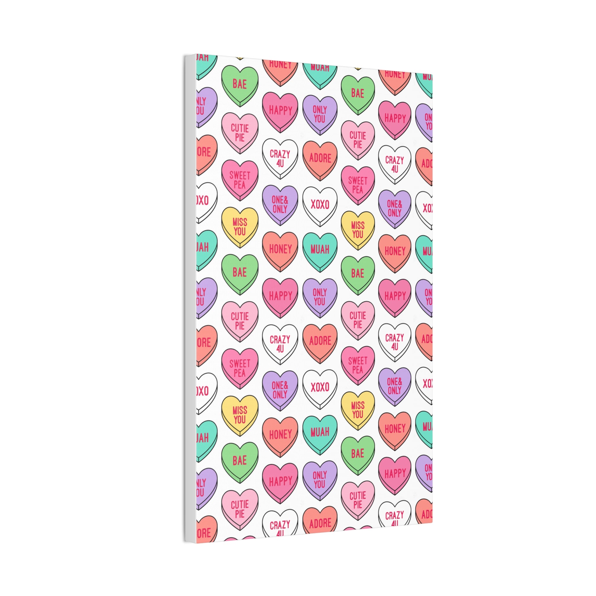 Candy Heart Stretched Canvas