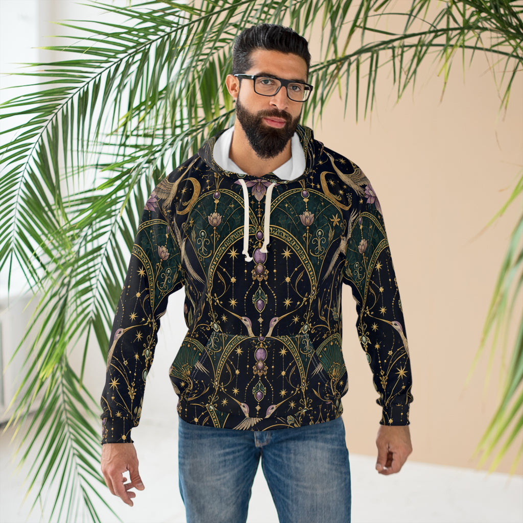 Celestial Aviary Nocturne Pullover Hoodie