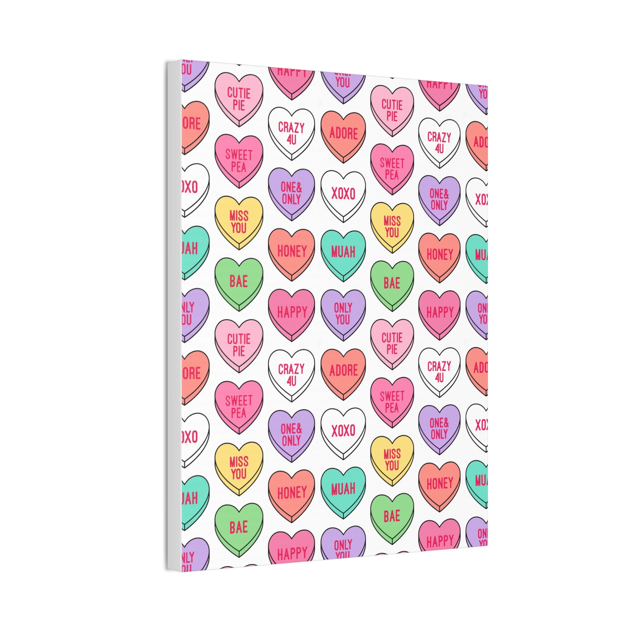 Candy Heart Stretched Canvas